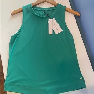 NWT keyhole Performance Tank, spruce small- Athletic Collection